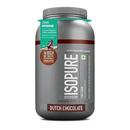 Isopure Whey Protein Isolate Powder with Vitamins for Immune Support