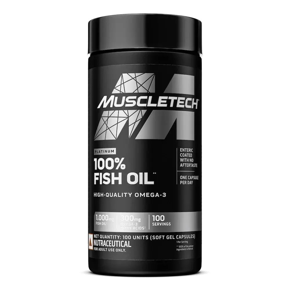 MUSCLETECH PLATINUM 100% OMEGA FISH OIL, 100 Capsule